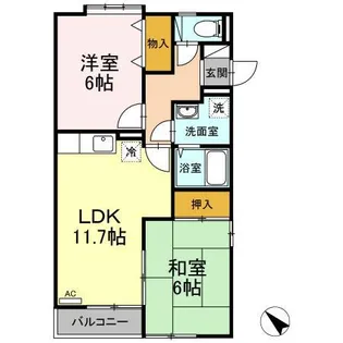 コウジィコートⅡ【2階】の間取り