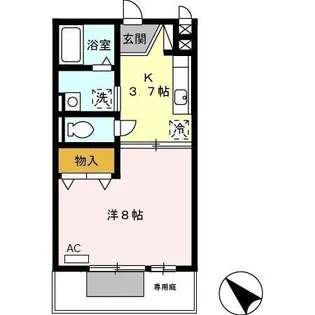 モナリエ横代【1階】の間取り