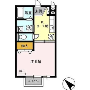 モナリエ横代【2階】の間取り