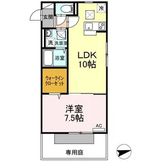 シャ・ノワール【1階】の間取り