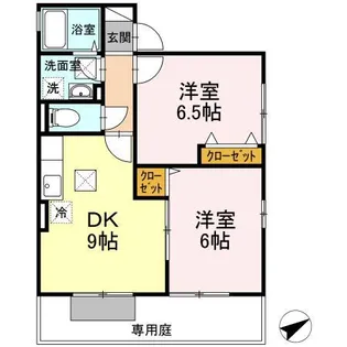 2DKの間取り画像