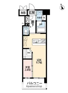 福岡県北九州市八幡東区西本町3丁目【マンション】の間取り