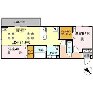 D-ROOM浅生【3階】の間取り