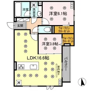 アトレ西折尾【3階】の間取り