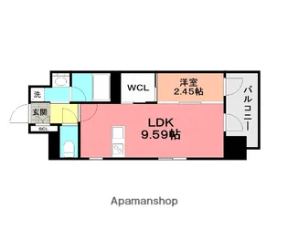 プレジデンス ざ 三萩野【2階】の間取り