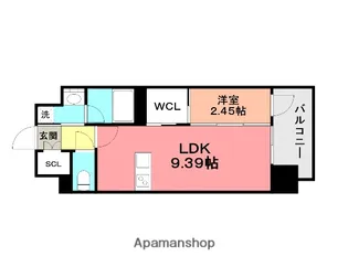 プレジデンス ざ 三萩野【2階】の間取り