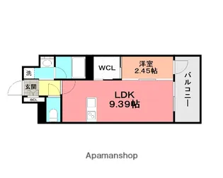 プレジデンス ざ 三萩野【2階】の間取り