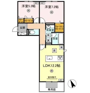 プレステージⅣ【1階】の間取り
