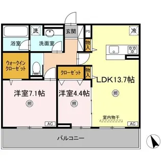 プレステージⅣ【2階】の間取り