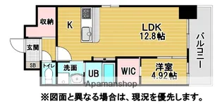 アクシオ北九州Ⅲ【12階】の間取り