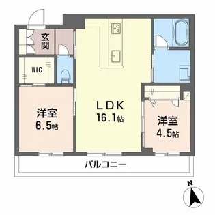グランカルム 足立【2階】の間取り