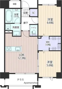 Gran Stella Nagao【14階】の間取り