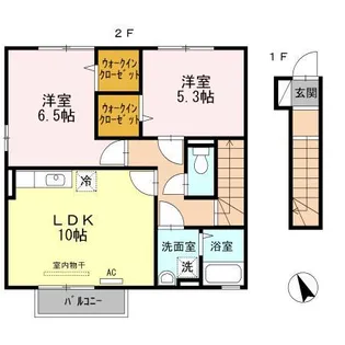 セジュール原町Ⅲ【2階】の間取り