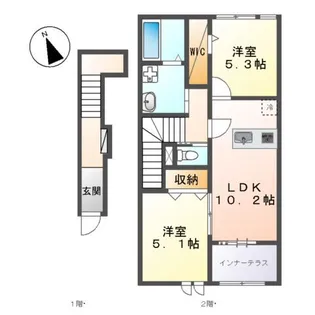 レクエルド守恒【2階】の間取り