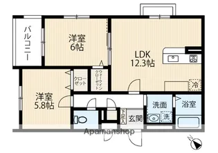 La Pause ATAGO【1階】の間取り