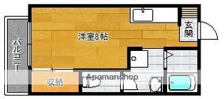 フレグランス石坂【1階】の間取り