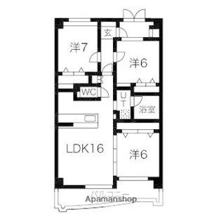 EAGLE宰都 弐番館【6階】の間取り