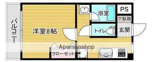 スリム太宰府【3階】の間取り