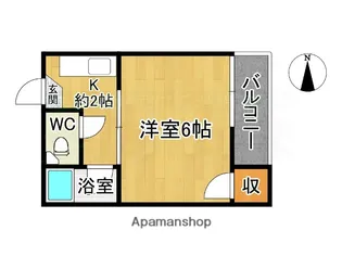 ホワイトコーポ太宰府【1階】の間取り