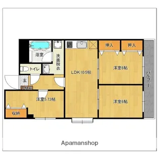 福岡県大野城市紫台【マンション】の間取り
