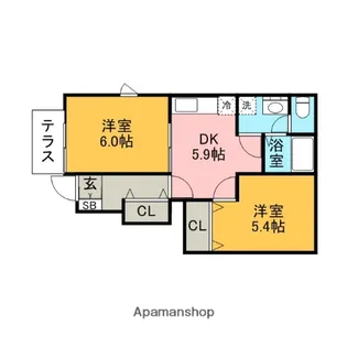 リーフ・アルフォートⅡ【1階】の間取り