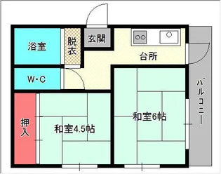 みすうちハイツ【3階】の間取り