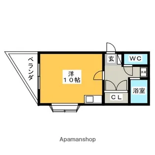 コートルージュ太宰府【1階】の間取り