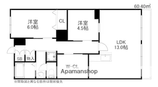 福岡県大野城市東大利3丁目【マンション】の間取り