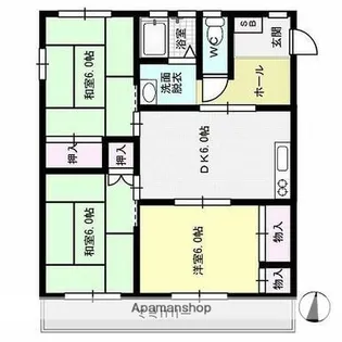 パルデンス春日公園【1階】の間取り