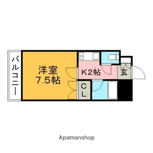 キャンパスシティ太宰府【5階】の間取り