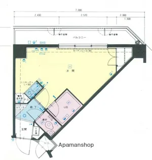 キャンパスシティ太宰府【3階】の間取り
