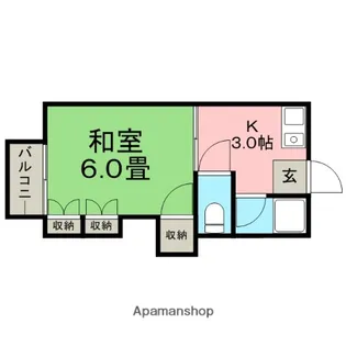 エスポアール二日市B【2階】の間取り