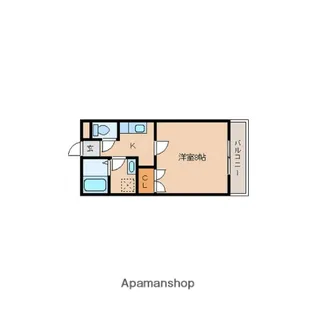 バンベール五条【2階】の間取り