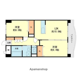 ホープ花屋敷【3階】の間取り