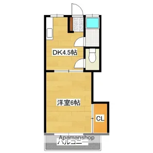 コーポゆうとぴあ【1階】の間取り