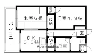福岡県大野城市中央1丁目【マンション】の間取り