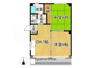 シャトレ太宰府Ⅰ(全室角部屋)【2階】の間取り