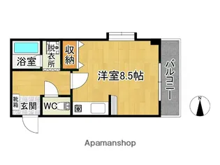 リバーサイドキャッスル壱番館【1階】の間取り