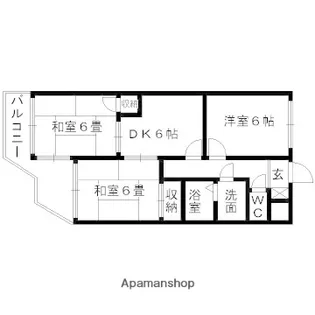 福岡県大野城市南ケ丘1丁目【マンション】の間取り