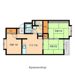 アーバンライフ石坂【1階】の間取り