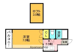 アベニュー太宰府【1階】の間取り