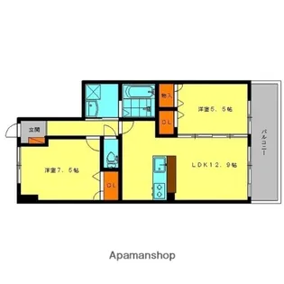 福岡県大野城市瓦田1丁目【マンション】の間取り
