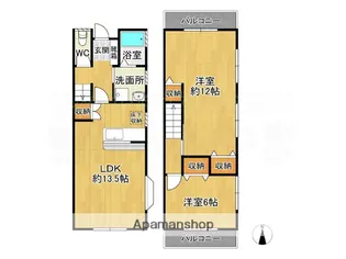 パークサイド青山【1階】の間取り