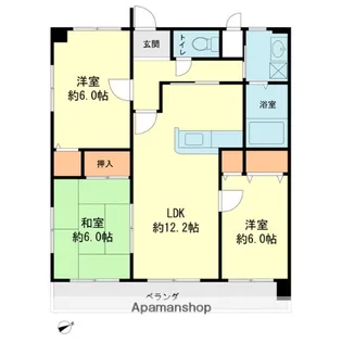 サピエンツァ太宰府【5階】の間取り