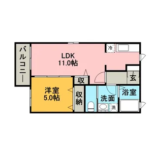 綺羅羅 弐番館【2階】の間取り