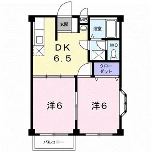 フレグランス幸【2階】の間取り
