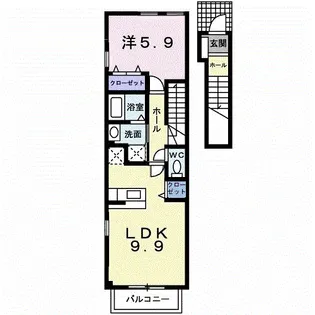 フォレストヒルズ3号館【2階】の間取り