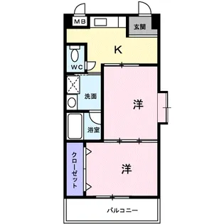 サニープレイス【4階】の間取り
