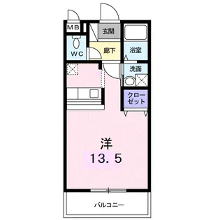 インター久留米SUR【4階】の間取り