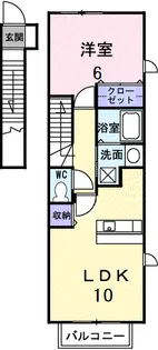 メゾン・ドゥ・シャルマン弐番館【2階】の間取り